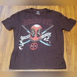 Marvel Deadpool Short Sleeve Shirt, Tag Size Large